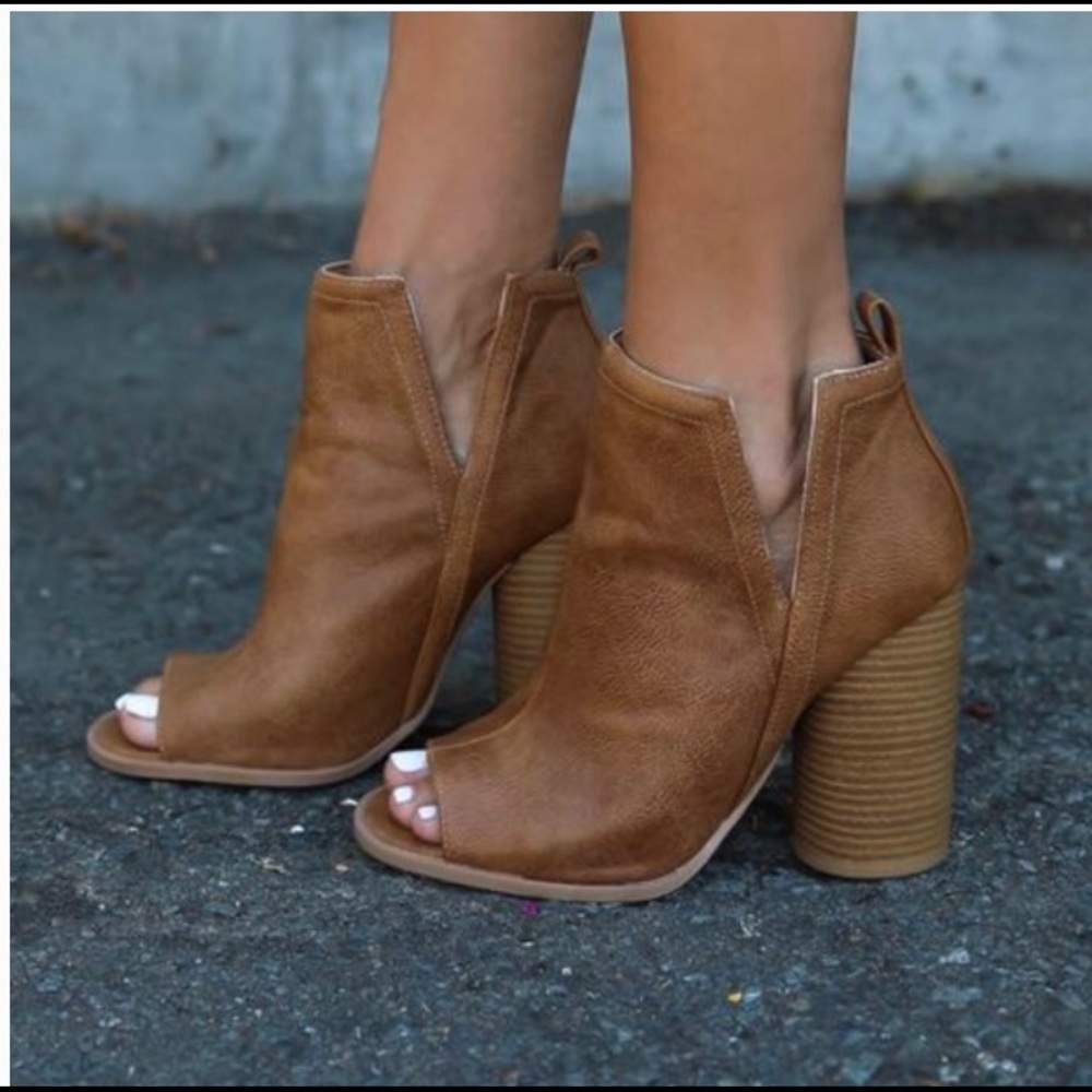 VICI dolls Duffy PeepToe Ankle Boots